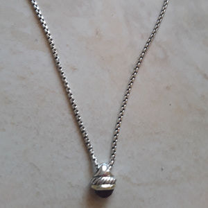 David Yurman Amethyst Acorn Necklace